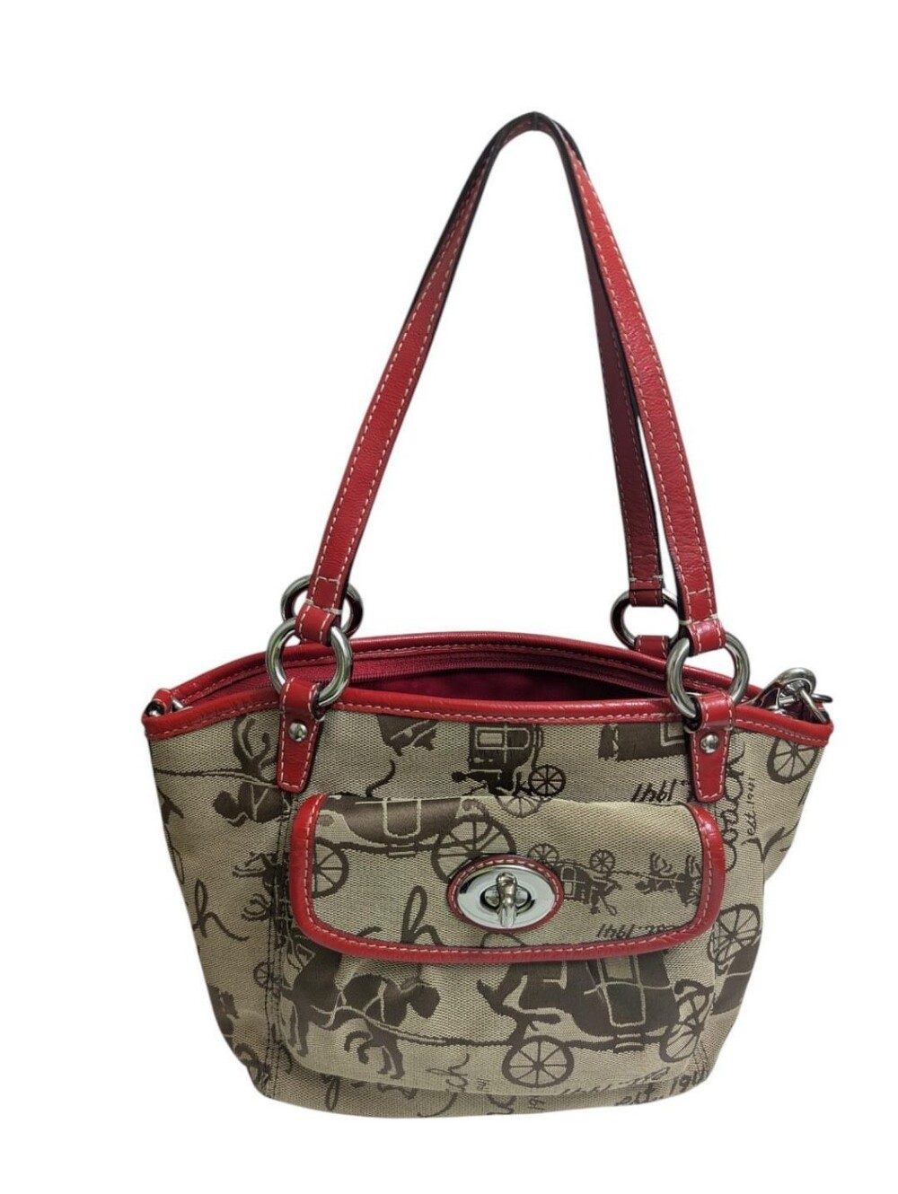 Coach Leah Small Crossbody Convertible Shoulder Handbag Satchel Y2K